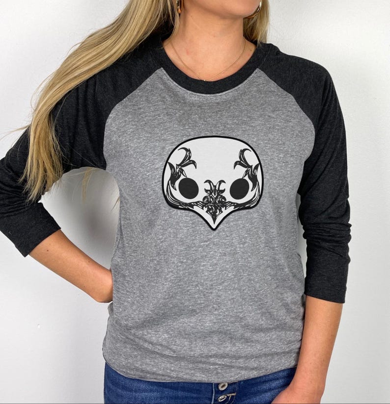 Final Fantasy 14 Elpis Mask Raglan Tee Gamer Shirt Video Game Gift