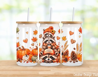 Fall Goose Pumpkin Sunflower Tumbler Wrap (Digital Download)