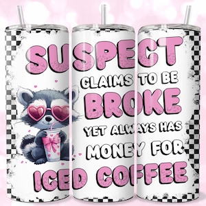 Funny Sarcastic Tumbler Wrap Design: Mama Iced Coffee PNG (Digital Download)