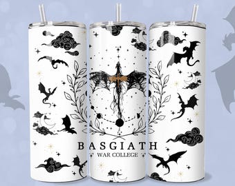 Fourth Wing Tumbler Wrap: Basgiath War College Dragon PNG (Digital Download)