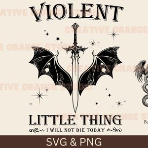 Våldsam liten sak, fjärde vingen SVG, PNG fjärde vingen, PNG fjärde vingen sublimeringsdesign, digital nedladdning