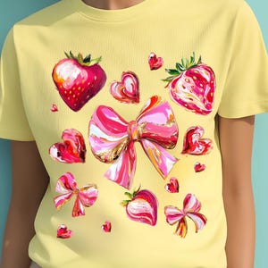 Boho Strawberry Coquette PNG, Preppy Strawberries Png, Strawberry Festival Png, Summer Strawberry Png, Floral Stawberry Png, Boho Summer Png