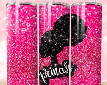Princess Doll Tumbler Wrap: 20oz Skinny Sublimation Design (Digital Download PNG)