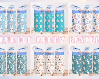 Easter Bunny Sippy Cup Tumbler Wrap Bundle: 12oz PNG (Digital Download)