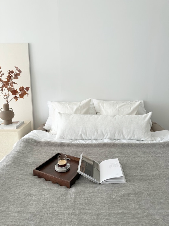 Body Pillow Cover Extra Long Lumbar Pillow King Bed Teddy Boucle