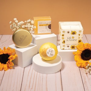 Sunflower Gift Box for Women: Self Care, Get Well Soon Sunshine Crate image 5