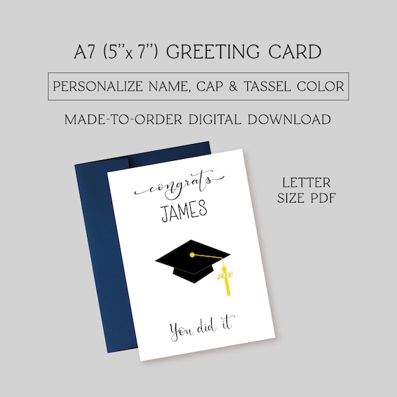 where to order grad cards Need customization ideas for announcements? Match the design school colors, or choose a fun card shape to make it uniquely theirs. Shop our collection of graduation announcements at the link Printed on recycled paper how many grad cards should