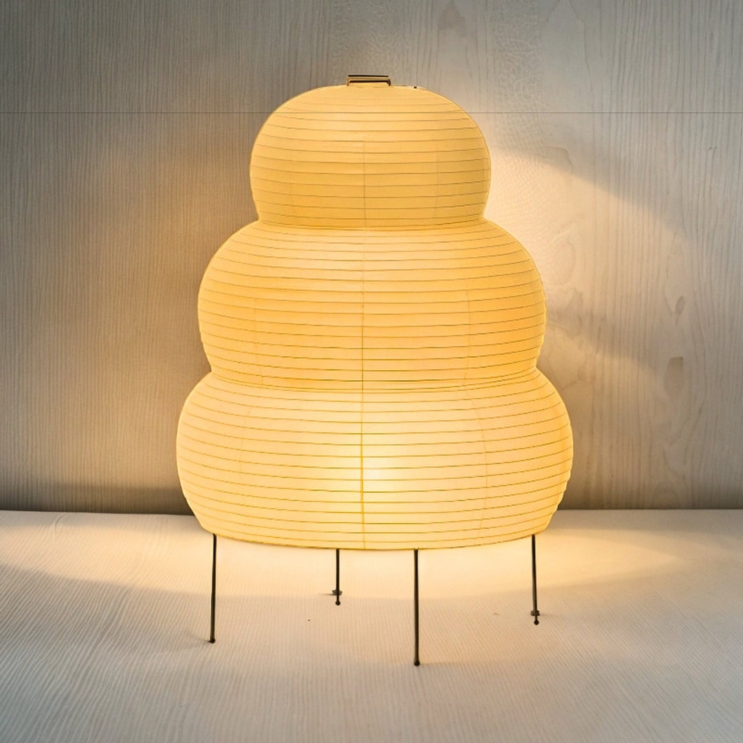 Japanese Rice Paper Lamp Japanese Lamp Floor Lamp Noguchi Lamp Living