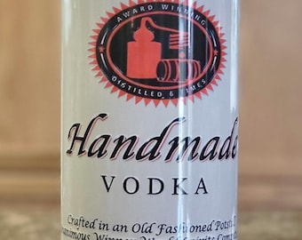 20oz Customizable Vodka Tumbler with metal straw