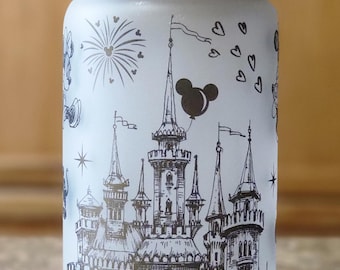 16oz Frosted Glass Libbey Cup Tumbler