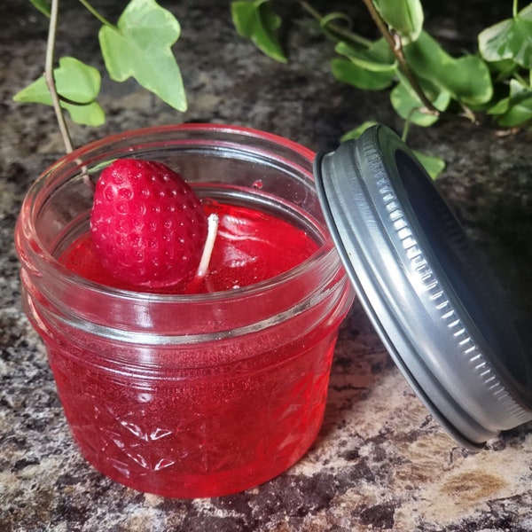 4oz Strawberry Jam Gel Candle