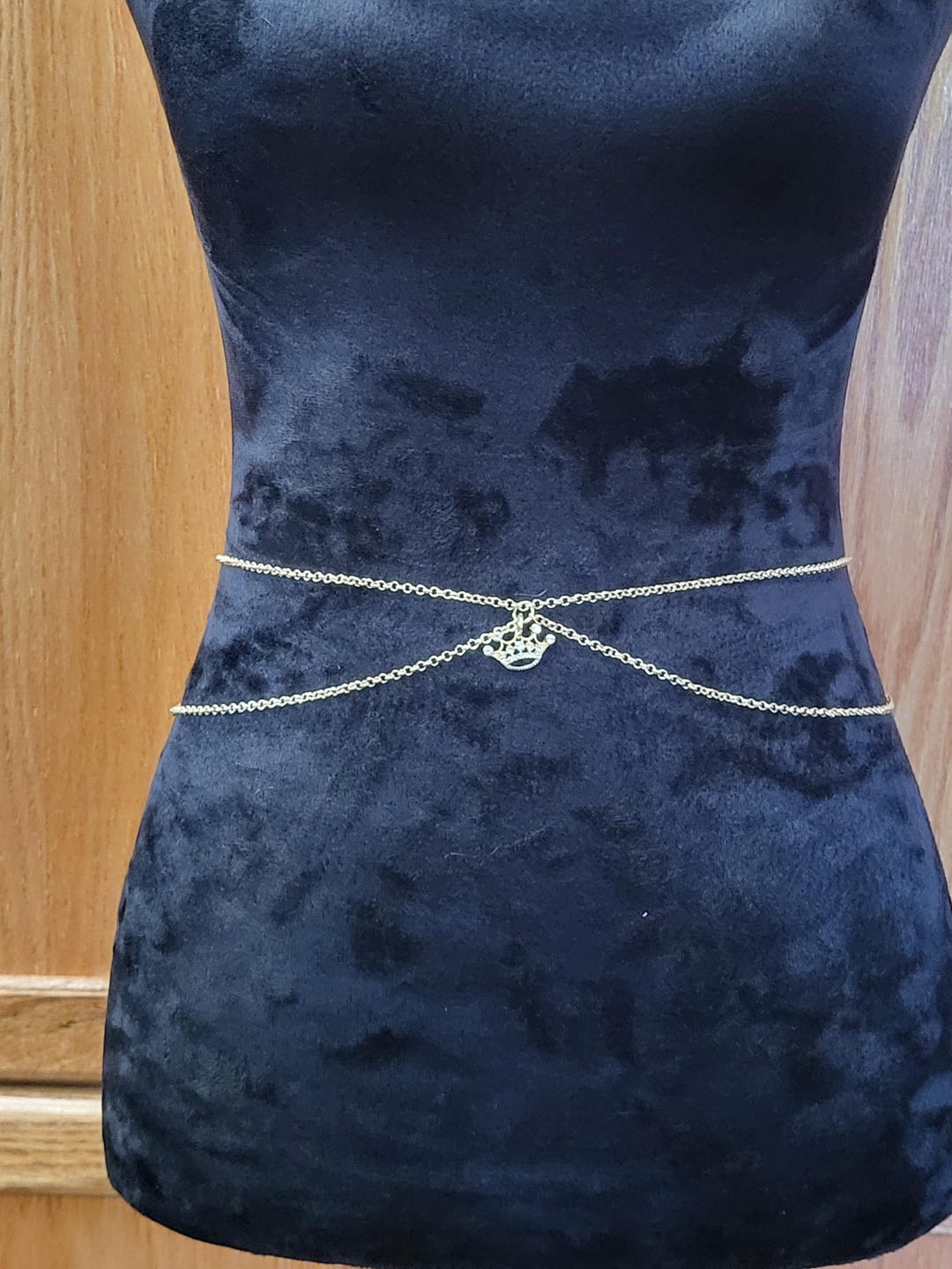 Princess Queen Chain Customizable Gold/ Silver Queen/princess Crown Waist/belly Chain - Etsy