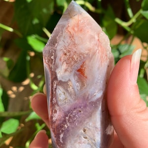 Pink Amethyst Agate Druzy Tower: Love, Peace, Hope