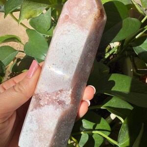 Pink Amethyst Tower with Druzy  | Love, Peace, Hope, Happiness