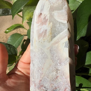 Pink Amethyst and Quartz Tower  | Love, Peace, Hope, Happiness