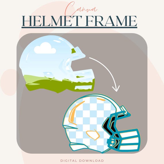 cool football helmet frames Football Helmet Canva Frame Patchwork Fall Multi Editable Clipart Football  Template Digital Download Custom Canva Frame Multi Layer Template