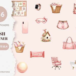 Posh Planner Stickers: Productivity, Fitness, Home (Digital Sticker Pack)