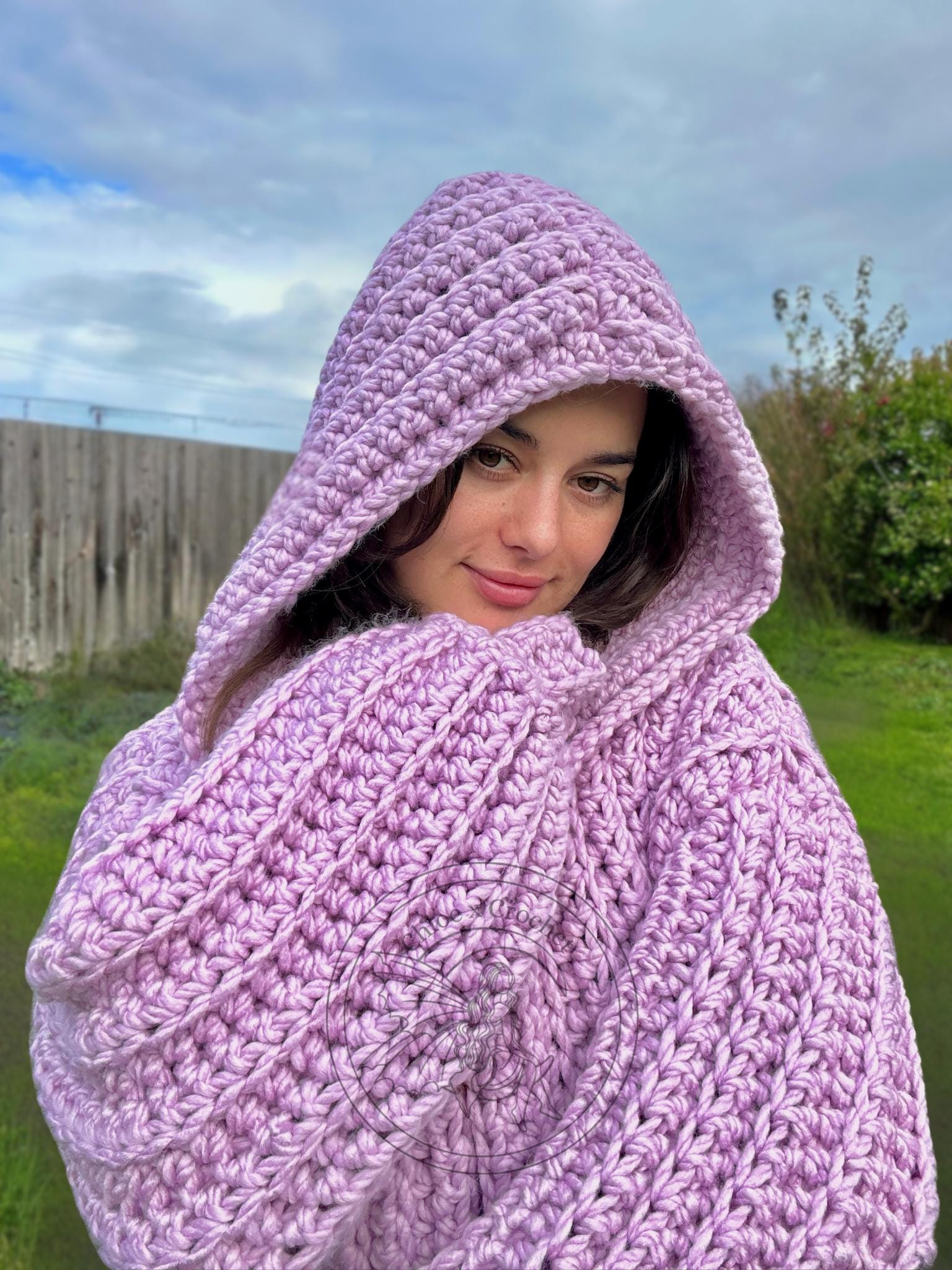 Cloud Cardigan PATTERN - Crochet Hooded Soft Fluffy Puffy