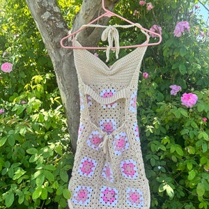 Granny Square Crochet Dress PATTERN: Form-Fitting Mini, Midi, Maxi (PDF Pattern) image 10