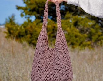 Crochet Tote Bag PATTERN - Easy Crochet Purse Pattern