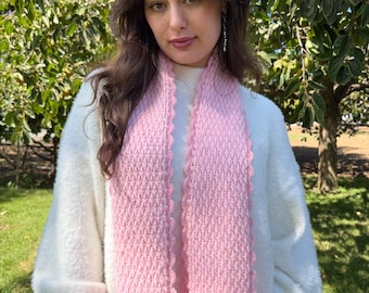 Shortcake Scarf PATTERN - Textured And Cozy Crochet Accessory (PDF Download)