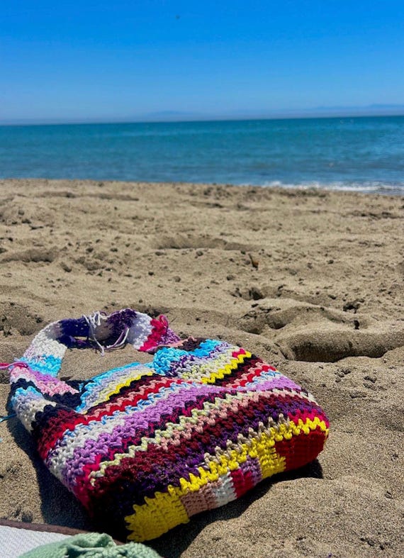 ★TOUT Y EST★ TSW Wavy Crochet Bag Sky Blue SWBGCC001SL HOW TO CROCHET A WAVY TOTE BAG (ZIG ZAG) - YouTube