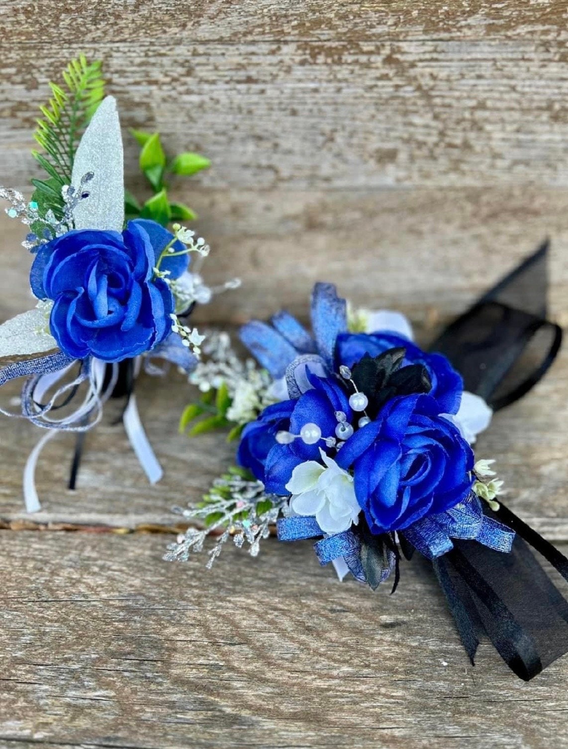Royal Blue Corsage for Prom - Etsy