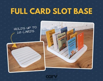Yoto Card Slot Organizer: 3D Printed Magnetically Modular Base (Holds 28 Cards) Full Size