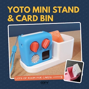 Yoto minispelerstandaard en kaartenbak | Magnetisch modulair systeem | 3D-geprint