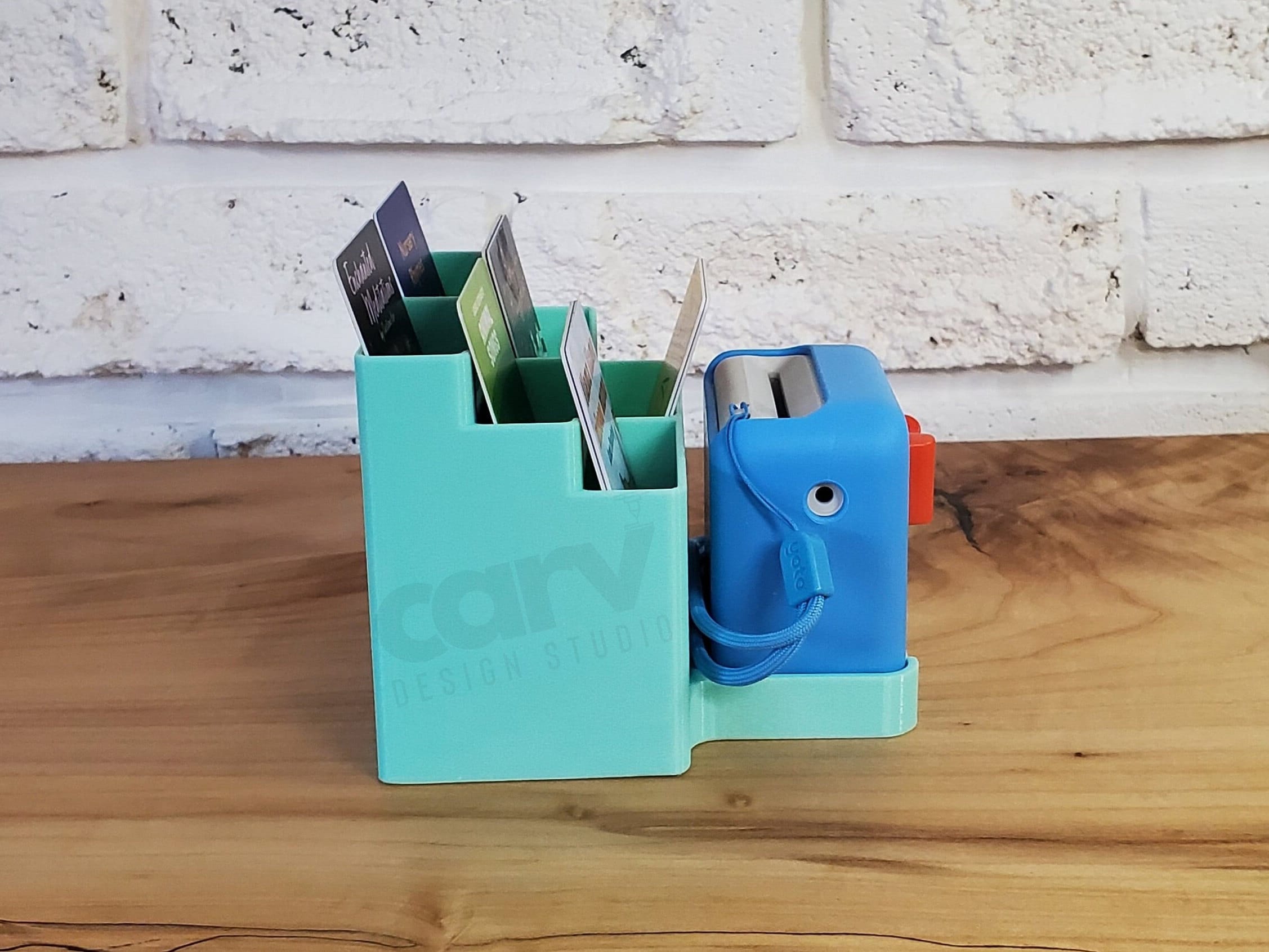 Yoto Mini Stand & 6 Slot Card Organizer With Hidden Cable Storage 3D