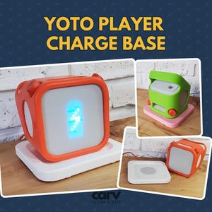 Yoto Player | ワイヤレス充電ドックベース | 第2世代および第3世代に対応 | 磁気モジュラーシステム | 3Dプリント