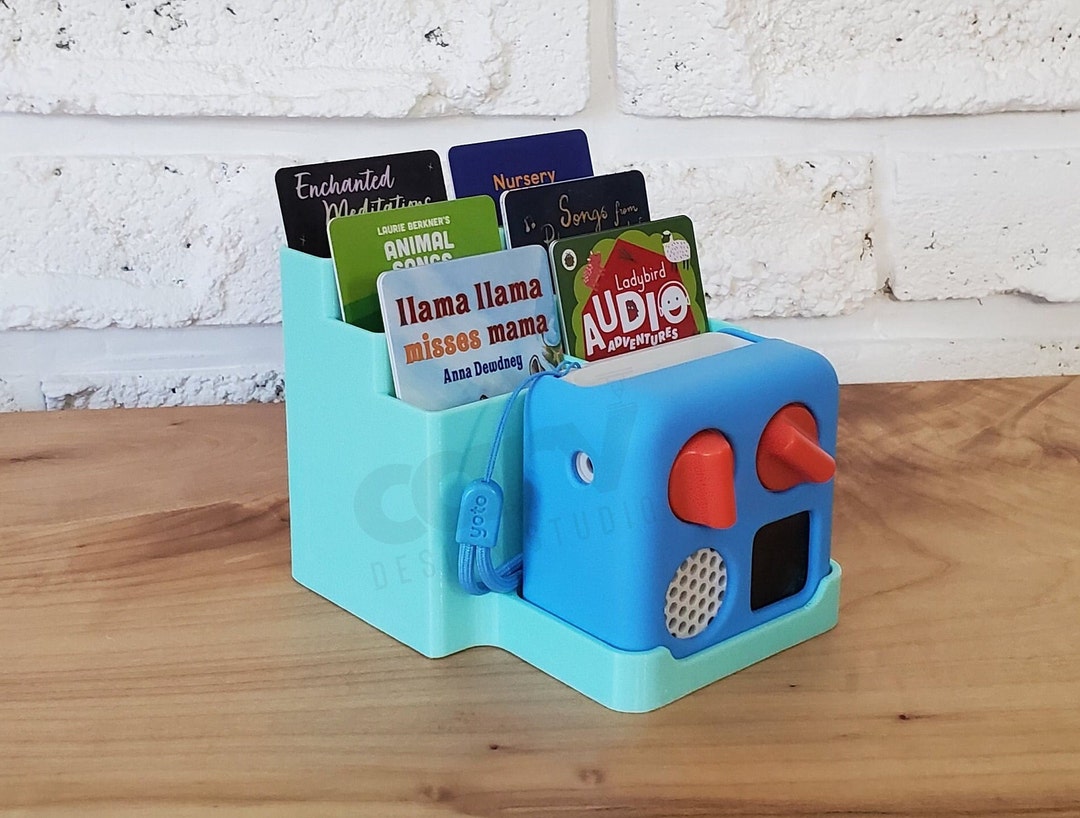 Yoto Mini Stand & 6 Slot Card Organizer With Hidden Cable Storage 3D