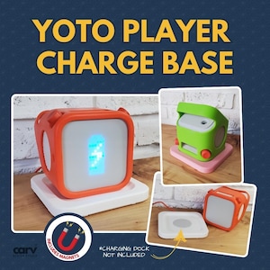 Yoto Player Base: Passend für 2D & 3rd Gen Wireless Ladedocks, magnetisch modular 3D gedruckt