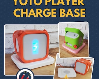 Yoto Player Base: Fits 2nd & 3rd Gen Wireless Charging Docks, Magnetically Modular 3D Printed