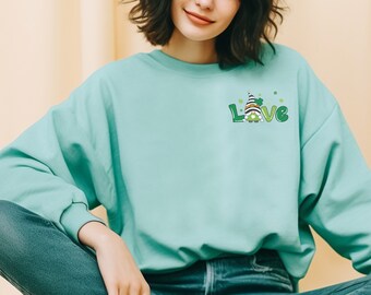 St. Patrick's Day Sweatshirt, Love Crewneck, Funny St. Patrick's Day Shirt, Irish Hoodie, St. Patrick University, St. Paddy's Day