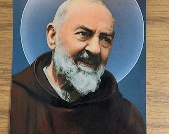 Saint Padre Pio hair strand lock relic Catholic Church Ex Capillis St. Pio card holy
