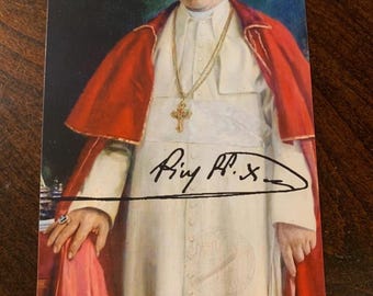 Pope Pius X Hair strand lock relic Catholic Church Ex Capillis Saint Relics