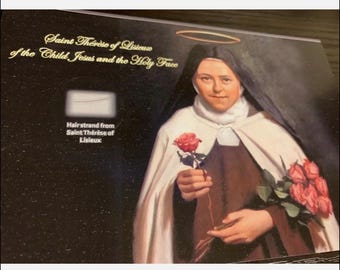 Saint Therese Of Lisieux Of The Child Jesus Holy Hair Strand Relic Catholic