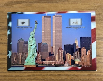 Actual WORLD TRADE CENTER Metal Shavings, Steel, Twin Towers, New