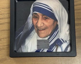 Saint Mother Teresa Hair Strand lock speck Relic Catholic Piece Ex Capillis Holy