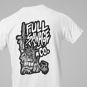 Freiheitsstatue Schädel bewusst T-Shirt von Full Savage Bild 1