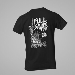 Freiheitsstatue Schädel bewusst T-Shirt von Full Savage Bild 2