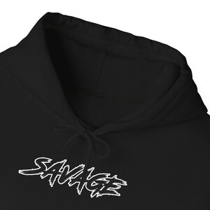 Sudadera con capucha Savage de FullSavage Company: prendas Savage, diseños de sudaderas con capucha increíbles, regalos para hombres, ropa táctica, campo de tiro, AR15, ropa de calle con temática militar imagen 3