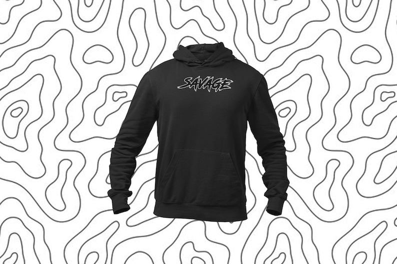 Sudadera con capucha Savage de FullSavage Company: prendas Savage, diseños de sudaderas con capucha increíbles, regalos para hombres, ropa táctica, campo de tiro, AR15, ropa de calle con temática militar imagen 1