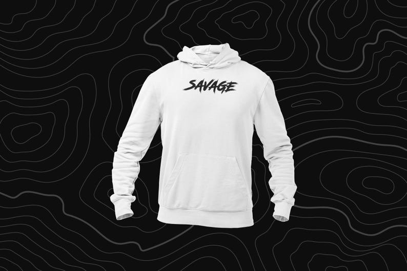 Sudadera con capucha Savage de FullSavage Company: prendas Savage, diseños de sudaderas con capucha increíbles, regalos para hombres, ropa táctica, campo de tiro, AR15, ropa de calle con temática militar imagen 2