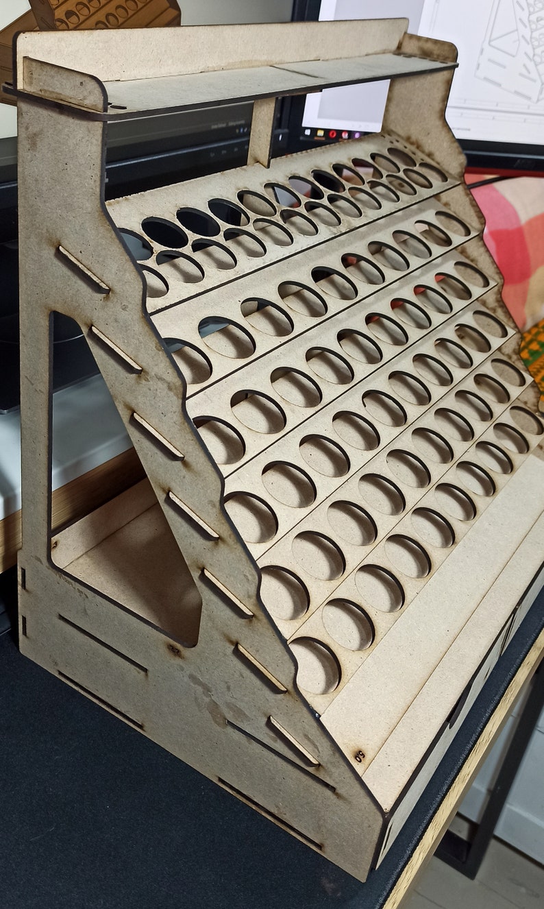 Paint Rack/holder DXF/SVG File for Laser Cutting Mdf/plywood 4mm-3mm - Etsy