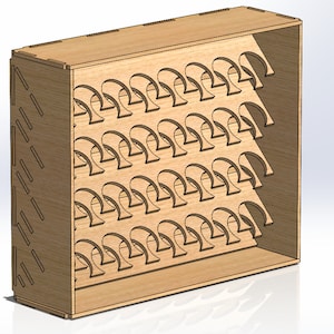 Paint Rack/Holder/Box - DXF/SVG file for Laser Cutting - MDF/Plywood 4mm