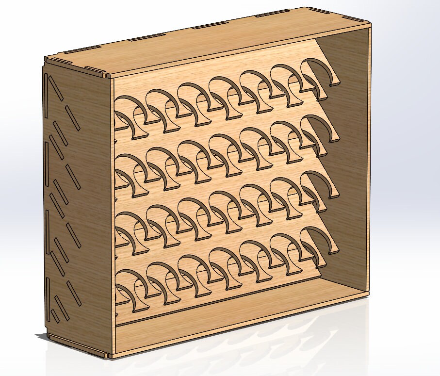 Paint Rack/holder/box - DXF/SVG File for Laser Cutting - Mdf/plywood ...