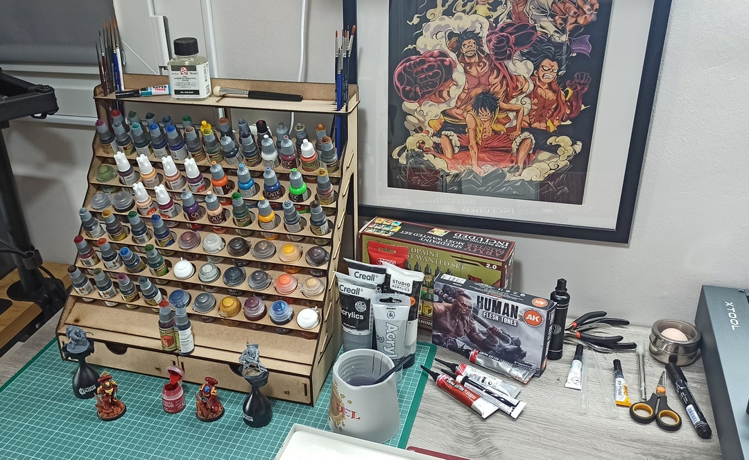 Paint Rack/holder - DXF/SVG File for Laser Cutting - Mdf/plywood 4mm ...