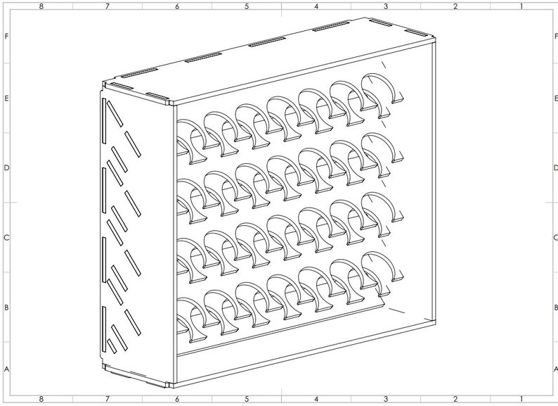 Paint Rack/holder/box - DXF/SVG File for Laser Cutting - Mdf/plywood ...